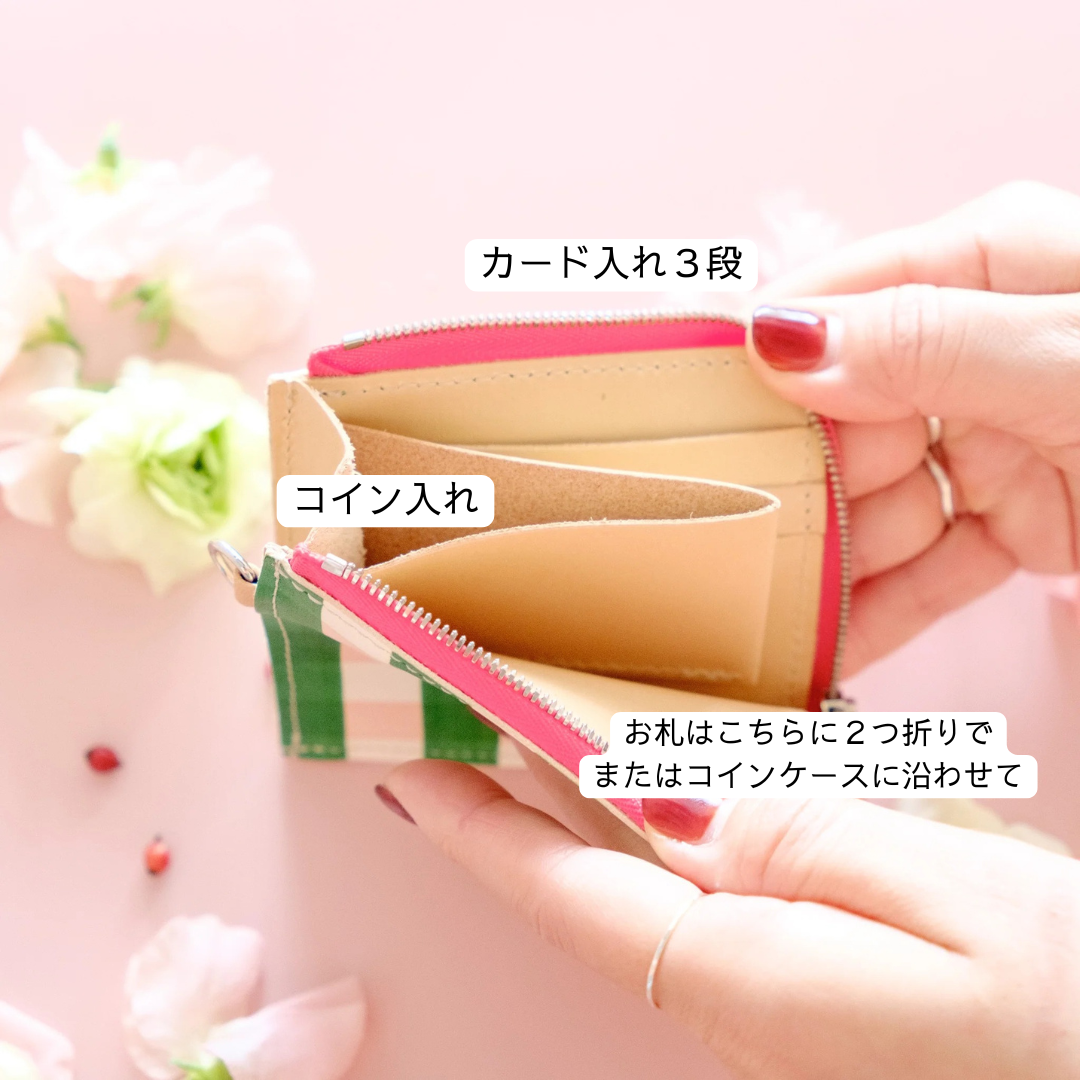 【kさま専用】ファーストウォレット クロコダイル / オランジュ× グレー