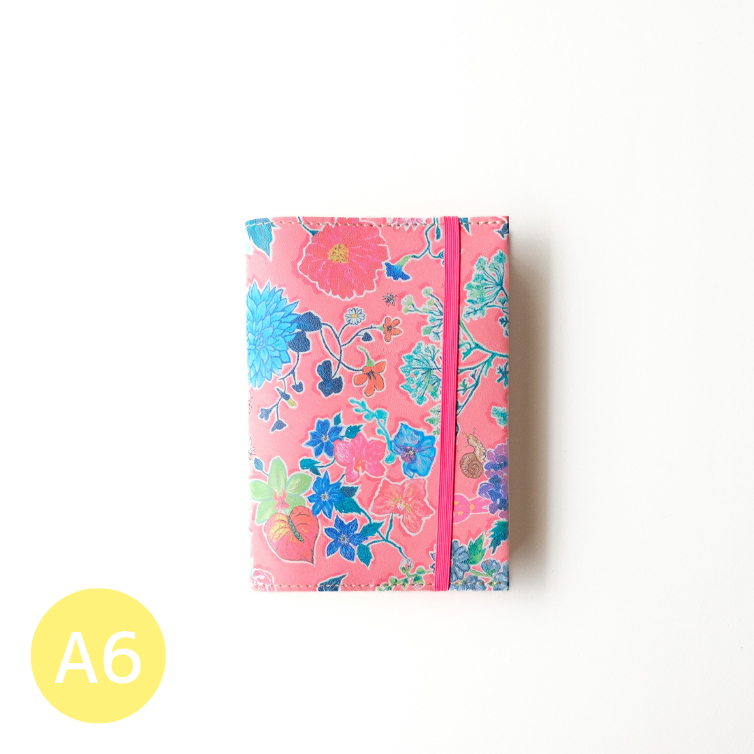 ノートブックカバー 2026／フラワープリント（A6サイズ） – PETTICA