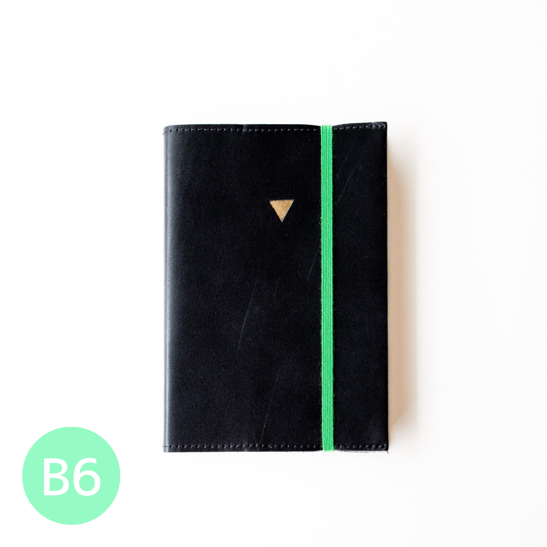 ノートブックカバー 2026／トライアングルduo ／グリーン×ベビーピンク(B6サイズ)