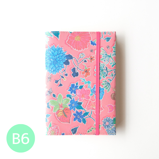 ノートブックカバー 2026／フラワープリント（B6サイズ）